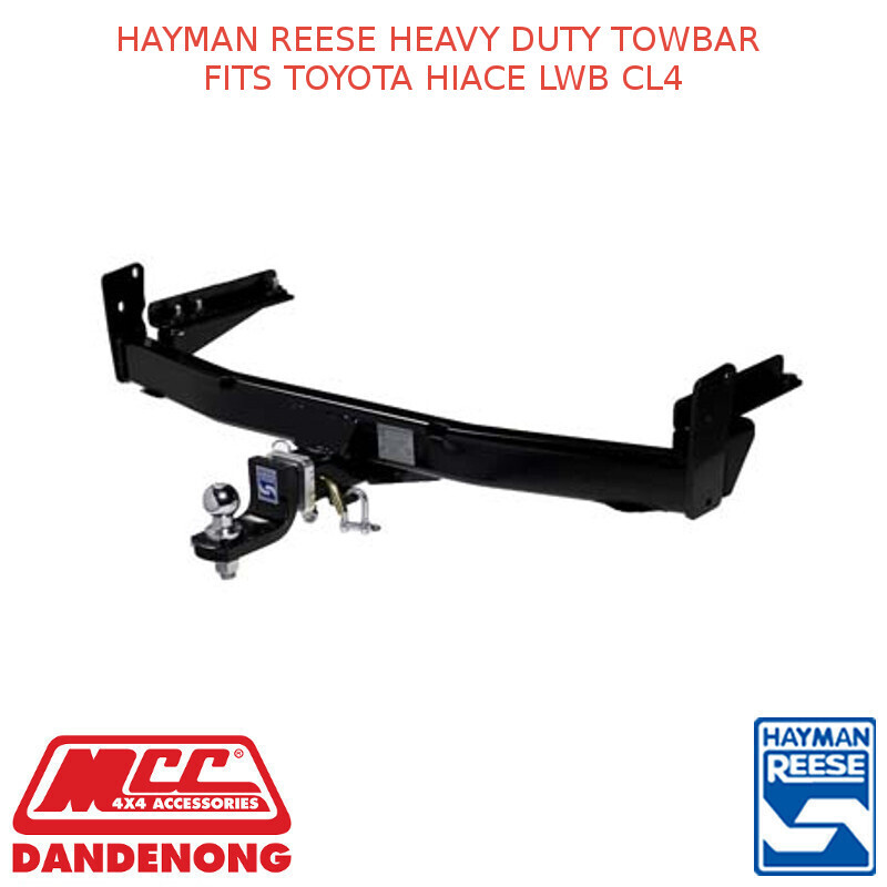 HAYMAN REESE HEAVY DUTY TOWBAR FITS TOYOTA HIACE LWB CL4 Hayman Reese