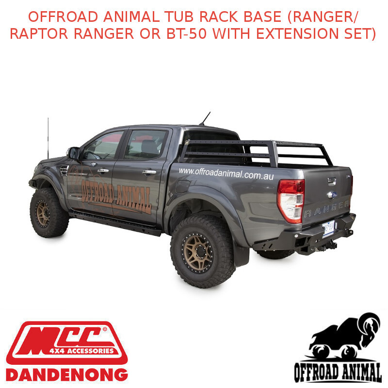 Off-road Animal Tub Rack Base for Ranger, Raptor OR BT-50 with EXT Set