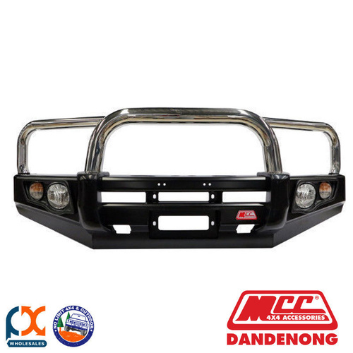 MCC FALCON BAR STAINLESS 3 LOOP - LAND CRUISER 80S WITH FOG LIGHTS & UP (90-98)