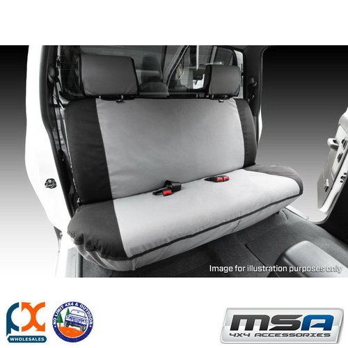MSA SEAT COVERS FITS TOYOTA LANDCRUISER78 SERIES SECOND ROW FULL WIDTH BENCH