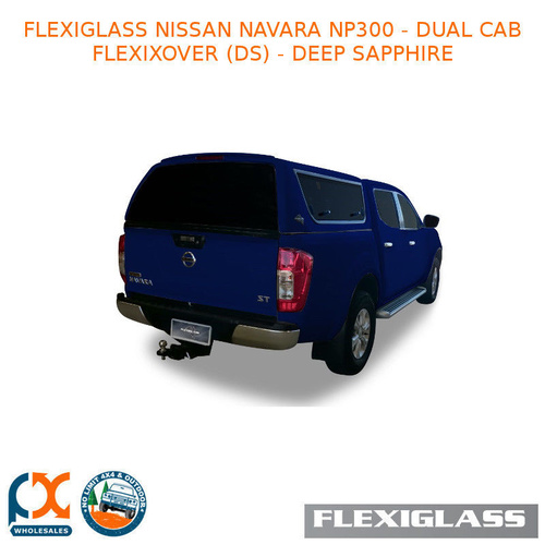 FLEXIGLASS NISSAN NAVARA NP300 - DUAL CAB FLEXIXOVER SLIDING WINDOWS X 2 (DS) - DEEP SAPPHIRE