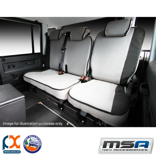 MSA SEAT COVERS FITS TOYOTA HILUX REAR DUAL CAB 60/40 SPLIT BASE INCL. - HL60