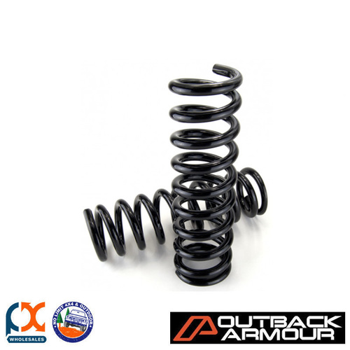 OUTBACK ARMOUR SUSPENSION KITS FRONT ADJ BYPASS EXPD HD NAVARA NP300 COIL REAR