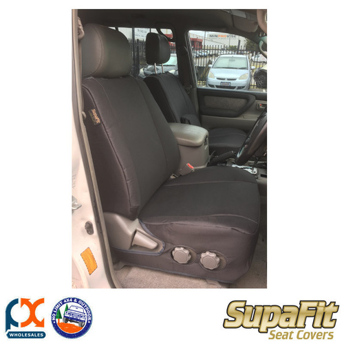 SUPAFIT DENIM MIDDLE ROW SPLIT SEAT COVERS FITS TOYOTA LANDCRUISER 100 SERIES