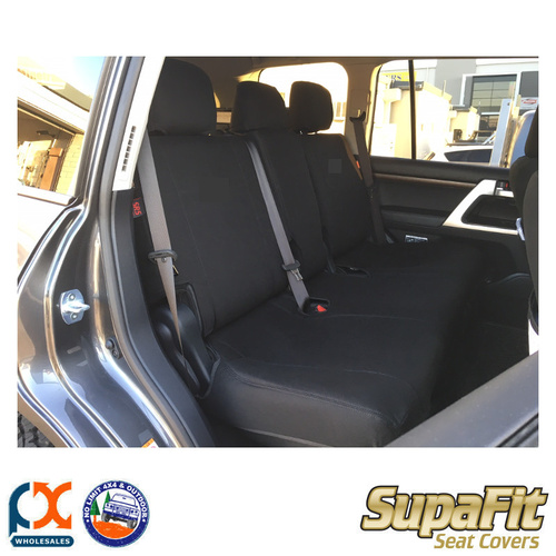 SUPAFIT DENIM DRIVER & PASSENGER SEAT COVERS FITS TOYOTA LANDCRUISER 200 SERIES