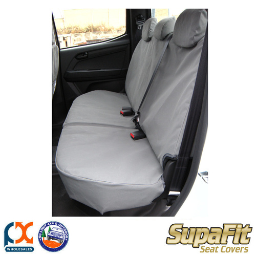 SUPAFIT CANVAS/DENIM REAR BENCH 60/40 SEAT COVER FITS ISUZU D-MAX SX DUAL CAB