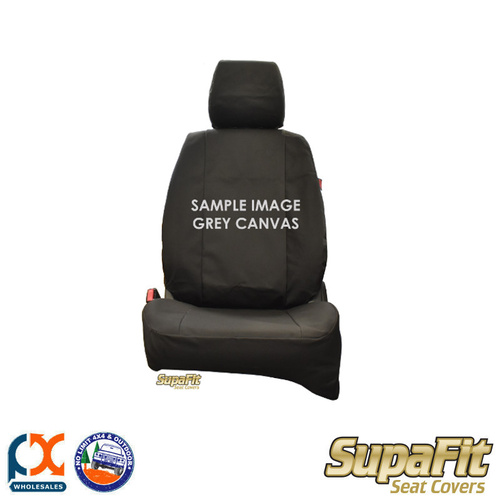 SUPAFIT CANVAS/DENIM REAR BENCH SEAT COVERS FITS MITSUBISHI TRITON DUAL CAB