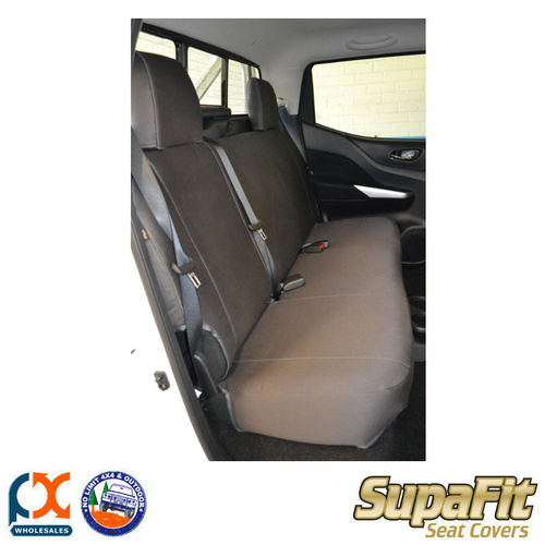 SUPAFIT CANVAS/DENIM REAR BENCH SEAT COVER FITS NISSAN NAVARA NP300 D23 DC